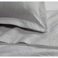 thumbnail image 4 of Gwen 3-Piece Floral Woven Jacquard Matelassé Bedding Cover - Solid Quilt Blanket Coverlet Set (Queen, Gray), 4 of 6