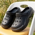thumbnail image 2 of Huowey Summer Toddler Girls Clogs Garden Shoes Cute Cartoon Animal Graphic Lightweight Non-Slip Tole Breathable Water Sandals Outdoor Beach Pool Soft Casual Footwear Slipper,Black,10.5-11 Years, 2 of 6