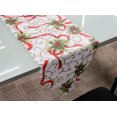 thumbnail image 2 of Camino de mesa navideño Fruta roja Anciano Sombrero Cabeza Claret Flores blancas Mantel Fiesta Cena Decoración Methold JR0842-01, 2 of 6