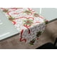 thumbnail image 2 of Camino de mesa navideño Fruta roja Anciano Sombrero Cabeza Claret Flores blancas Mantel Fiesta Cena Decoración Kearding JR0842-01, 2 of 6