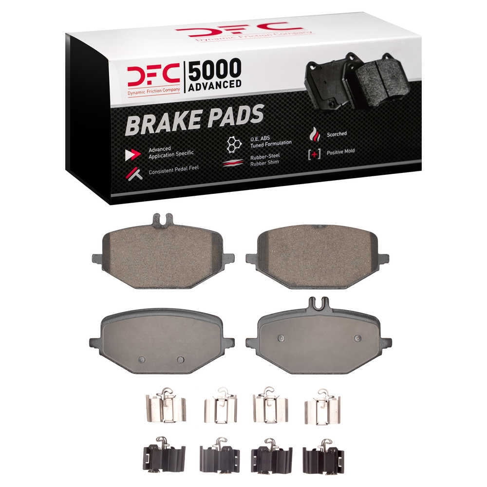 Dynamic Friction Company 1552-2210-01 DFC 5000 Advanced Brake Pads - Ceramic and Hardware Kit - OE