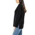 thumbnail image 3 of Well Worn Women's Soft Stretch Nep Yarn Sweater Black M, 3 of 4