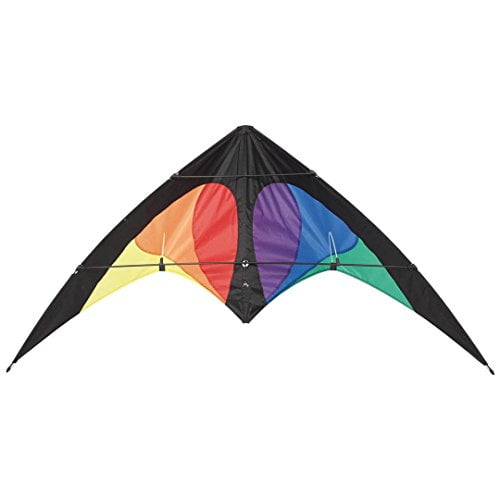 Colorful Rainbow Triangle Kite Outdoor Fun Sports Beach Kids Children Trendy 