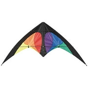HQ Kites Bebop Series Beach and Fun Sport - Beginner Stunt Kite - 57 Inch Dual - Line Sport Kite Color: Prisma - Active Outdoor Fun for Ages 8 and Up - Perfect for Adults or Children