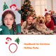 thumbnail image 4 of 12 Uds. De diademas navideñas para mujer y niña, hebilla clásica para el pelo de Reno y Papá Noel, diadema para niños y adultos, accesorios Accesorio para el cabello Papá Noel y árbol Guardurnaity AP013012-07, 4 of 6