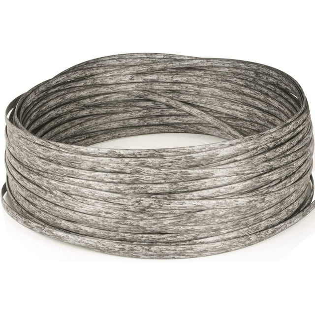 SURJDE 230 ft Patio Furniture Wicker Repair Kit Synthetic Rattan Material for Patio Chair Sets Replacement DIY Garden Patio Furniture Sofa Table (Grey and White)
