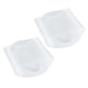 thumbnail image 1 of Almohadilla De Silicona Para Pies Con Alto, Plantilla Transparente, Cojín Para Aliviar El Dolor Para Fascitis Plantar, Arcos CaíDos, Pies Planos, Espolones En El Talón, Dos, 1 of 8