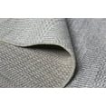 thumbnail image 5 of HomeRoots 513859 9 x 12 ft. Silver Wool Striped Hand Knotted Rectangle Area Rug, 5 of 8