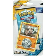 Pokemon TCG: Sun & Moon - Checklane Blister Pack + Rockruff Card & Collectible Coin [Card Game, 2 Players]