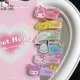 thumbnail image 5 of Sanrio-horquilla transparente de Hello Kitty para niña, adorno de corazón, Melody Kuromi Material acrílico, Clip fijo, Kawaii, 5 of 5