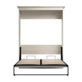 thumbnail image 3 of Bestar Versatile 70" Engineered Wood Queen Murphy Bed in Linen White Oak, 3 of 12