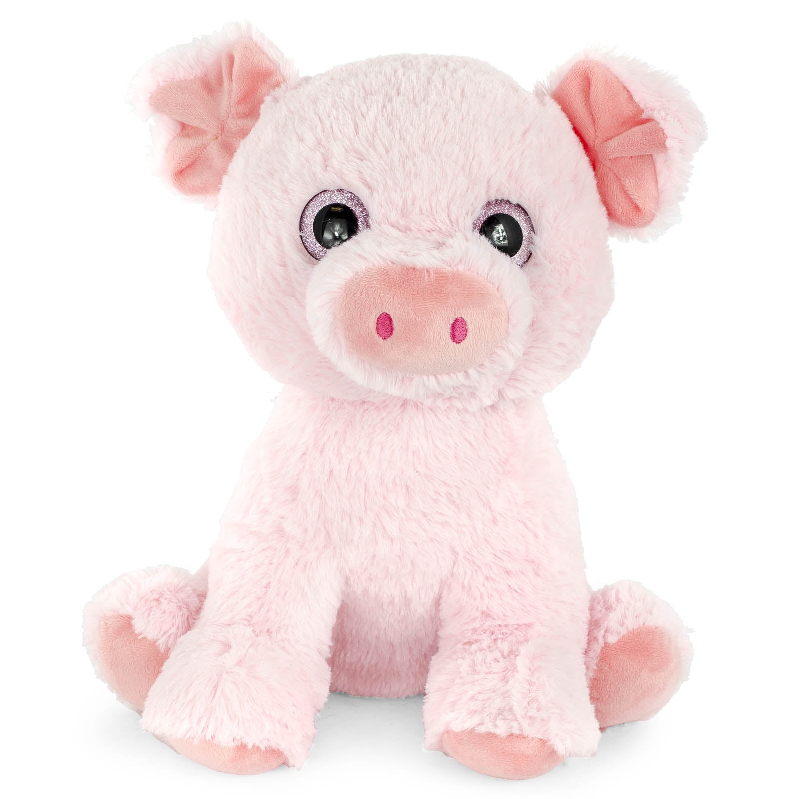 Super Soft Plush Corduroy Cuddle Farm Sitting Pig Stuffed Animal Toy ...