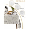 thumbnail image 2 of Abstract Airline Route Table Cloth, Waterproof Tablecloth for Rectangle Tables, Vintage Aircraft Arrows Reusable Washable Fabric Table Cover for Restaurant Kitchen Dining Tables 60"x120", 2 of 9