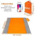 thumbnail image 2 of ZHAOCHENG Manta de picnic para playa, manta de picnic extralarganket impermeable, resistente a la arena y al agua con 4 clavos fijos, bordes reforzados para playa, camping, 2 of 5
