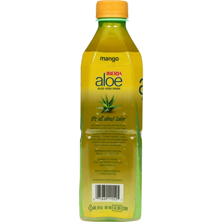 Iberia Tropical Mango Aloe Vera Drink 16.9 fl oz Bottle