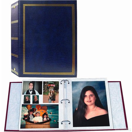 Pioneer Photo Albums TR-100/NB TR-100 Navy Blue Magnetic 3-Ring Photo ...