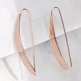 thumbnail image 3 of Humble Chic 14K Rose Gold Plated Drop Earrings for Women - Long Earrings for Women, 3 of 9