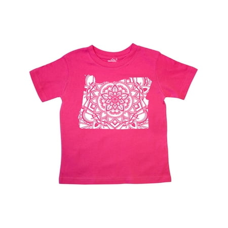 

Inktastic Oregon Silhouette Mandala Gift Toddler Boy or Toddler Girl T-Shirt