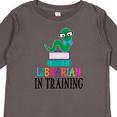 thumbnail image 4 of Inktastic Librarian in Training Bookworm Boys or Girls Long Sleeve Toddler T-Shirt, 4 of 5