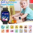 thumbnail image 3 of JIAN YA NA Smart Watch for Kids, 1.5" Smartwatch with 14 Puzzle Games 20 Exercise Mode Alarm, Girls Boys Watch (Black), 3 of 9