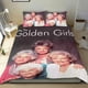 thumbnail image 1 of Chicas Doradas Conjunto de sábanas temático, trío de piezas, cómodo y amigable con la piel, diseño único, regalo de decoración para el hogar para familiares, amigos y fans, 90 cm * 190 cm, 1 of 6