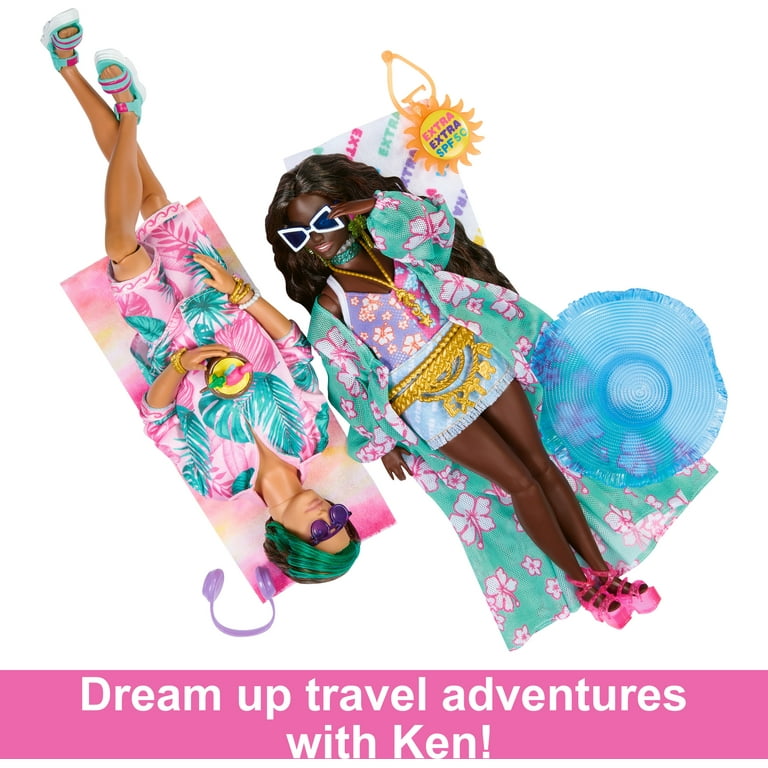 Barbie Extra Fly Travel Doll with Beach Fashion and Accessories