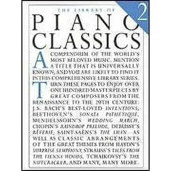 Hal Leonard The Library Of Piano Classics 2