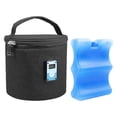 thumbnail image 4 of Bolsa enfriadora de leche Cola con Bolsa de hielo Pantalla de temperatura aislada para biberón Negro, 4 of 8