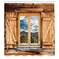 thumbnail image 3 of Ambesonne Colorful Shower Curtain, Mountains and Valleys, 69"Wx70"L, Multicolor, 3 of 5