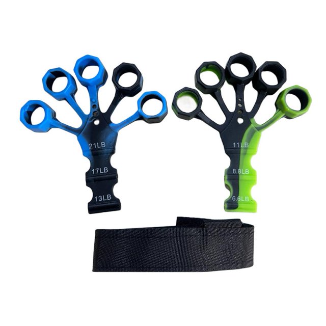 Silicone Finger Gripper - Elastic Stretch Exerciser for Wrist & Finger Strength, Multifunctional, Comfortable, Lightweight & Portable, Suitable for All Ages & Genders