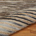 thumbnail image 3 of Ox Bay Topanga Braided Jute Charcoal 9 Feet x 12 Feet Striped Area Rug, 3 of 8
