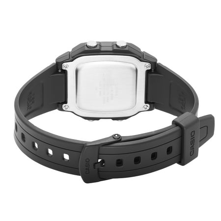 casio men's black resin strap digital lcd watch