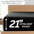 thumbnail image 2 of Stylish Pleated Hem 21-inch Extra Deep Pocket Comfortable Microfiber Sheet Set by Southshore Fine Linens, 2 of 10