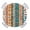 Blue Brown, variant on Teal Round Tablecloth for 36-44 Inch Tables, Fitted Table Cover with Elastic Edge, Turquoise Pure Teal Waterproof Outdoor Table Cloth Protector for Patio Garden Dinner Picnic