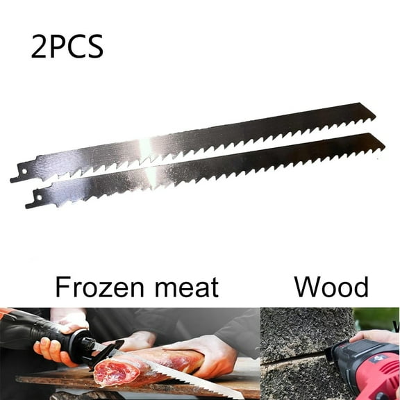 2pcs Household Bone Cutting Machine Sawing Trotters Steak Ribs Meat Fish Bone Reciprocating Saw Blade Cutting Tool