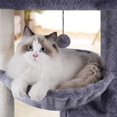 thumbnail image 5 of Torre para Gatos AIWIKIDE 37.4 con Dúplex para Gatos en Gris, 5 of 5