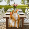 thumbnail image 4 of Table Runners 72 Inches Long Dress Scarves, Orange Grey Farmhouse Kitchen Table Runner, Coffee Tablerunners, Vintage Minimalist Abstract Gradient Art 14x72 Inch, 4 of 9