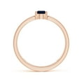 thumbnail image 2 of ANGARA Natural Pear Sapphire Solitaire Parallel Split Shank Ring in 14K Rose Gold for Women (Size-6x4mm) | September Birthstone, Anniversary, Jewelry Gift for Women | Natural Blue Sapphire Ring, 2 of 8