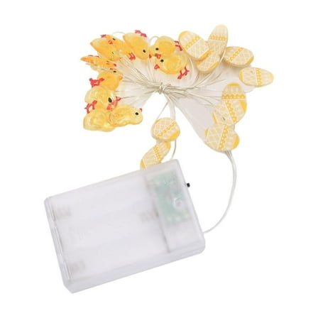 Tainini Easter Lights,9.5FT 20 LED Easter Chicken and Egg String Lights for Easter Tree Party Room Decor