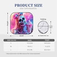 thumbnail image 3 of Picia Neon Skull With Milkshake 2 Piece Car Windshield Sun Shade Foldable | Foldable Sun Shield for Front Window Blocks UV Rays and Keeps Your Vehicle Cool-Large, 3 of 7