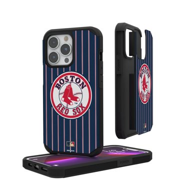 Boston Red Sox Alternate Logo iPhone Pinstripe Cooperstown Design Rugged Case