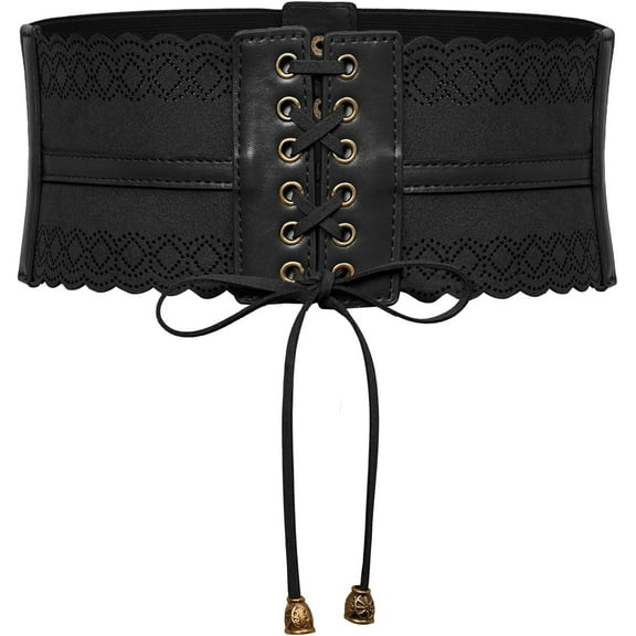 YooGuoGuo Costume Belts for Women Wide Elastic Waist Cinch Belts Lace-up Corset Belts