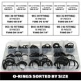 thumbnail image 3 of Captain O-Ring 160 Piece BOSS Hydraulic DuPont VITON 90 SAE 900 O-Ring Kit 160pc: 904, 905, 906, 907, 908, 909, 910, 911, 912, 913, 914, 916 VITON orings in plastic divider case, 3 of 5