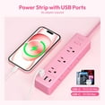 thumbnail image 5 of Regleta protectora contra sobretensiones NTONPOWER con 9 salidas 3 USB 1 USB C, 5 of 5