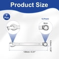 thumbnail image 2 of 2Pcs Combination Wrench 9mm Metric 12-Point Box and Open End 45# Carbon Steel, 2 of 7