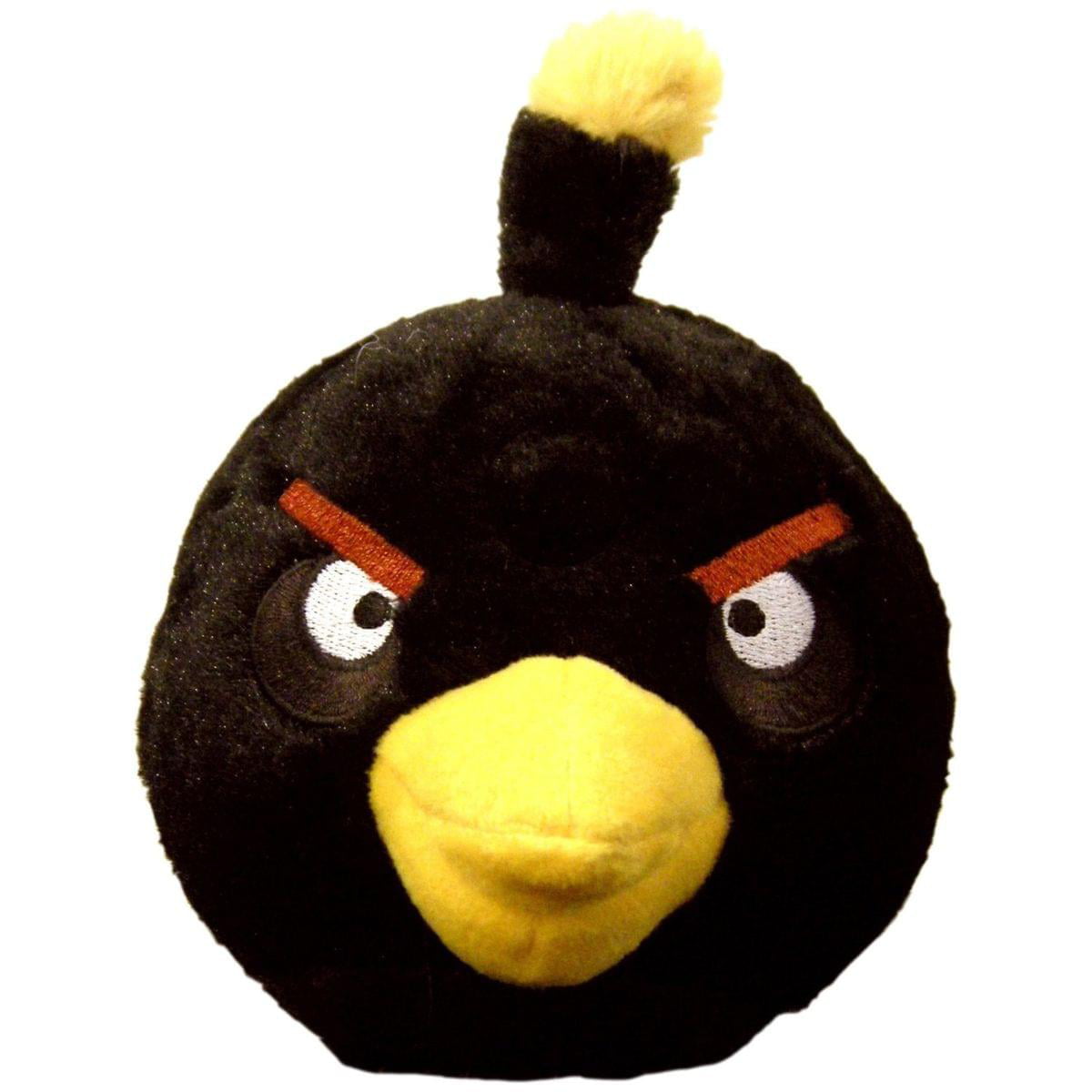 Toy Pet Stuffed Angry Birds 4 Inch Soft Plush Bird Bomb Black Red Chuck Doll 3 