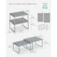 thumbnail image 6 of 2 Pack Cabinet Organizers Shelf, Kitchen Counter Shelves, Metal Spice Rack, Kitchen Storage, Stackable, Expandable, Silver, 6 of 11