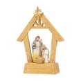 thumbnail image 1 of Escena del nacimiento de Jesús María Jesús con pesebre Miniaturas Accesorios Figura de la Sagrada Familia Resina Escenas de mesa navideñas, 1 of 9