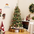 thumbnail image 4 of Costway 6 FT Artificial Christmas Tree with 370 Branch & Needles 22 Pinecones & 200 Lights, 4 of 10