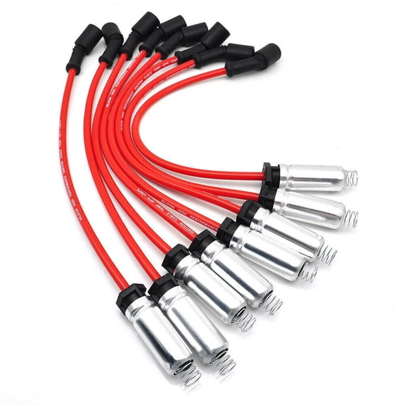 YIUIY 8x Spark Plug Wires For CHEVY Silverado 1500-2500 1999-2006 LS1 VORTEC 4.8L-6.0L